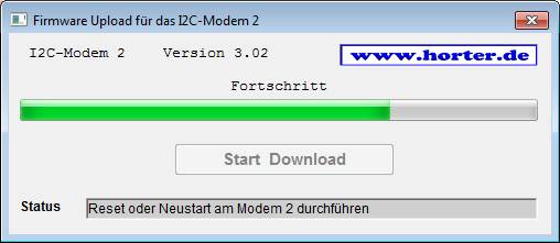 Firmware download aktiv