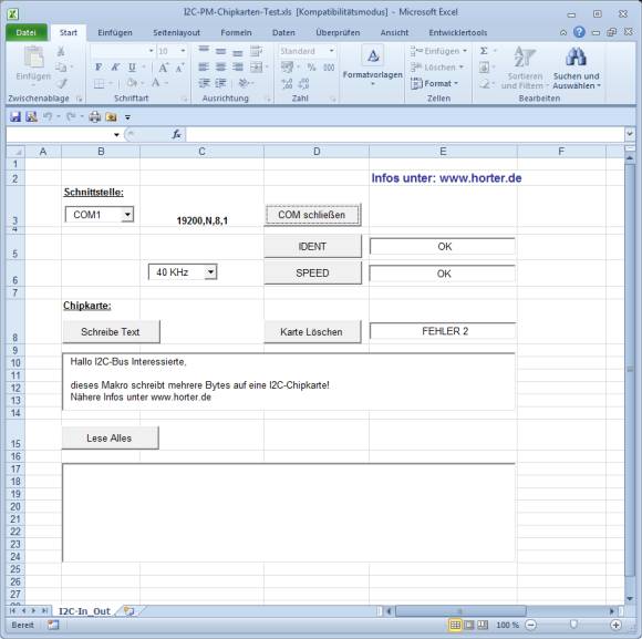 Screenshot vom der Excel-Tabelle