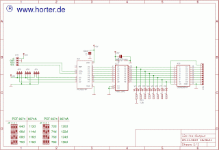 Schaltplan I2C-Output Modul