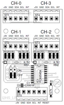 Best�ckungsplan I2C-Switch mit PCA9545